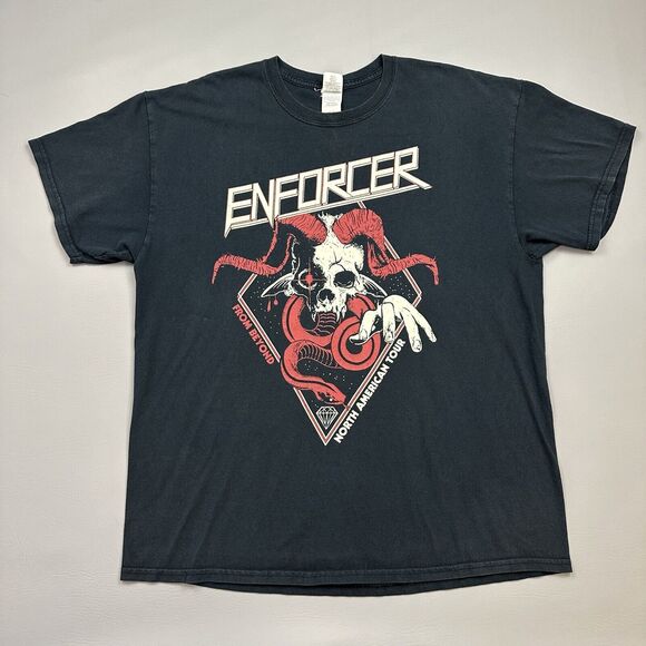 Enforcer Shirt Mens XL Black Swedish Heavy Metal Band From Beyond 2016 Tour - Picture 1 of 15
